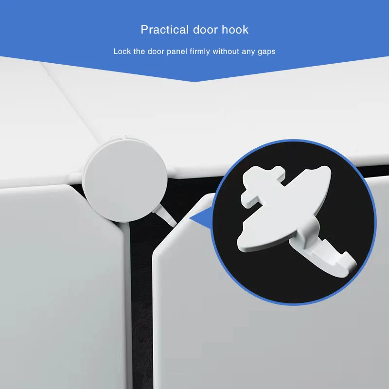 Folding Diy Bedroom Portable Storage Cloth Wardrobe Plastic Designs Girl Cabinet Master Style Online Built Baby Home Furniture - Image 4