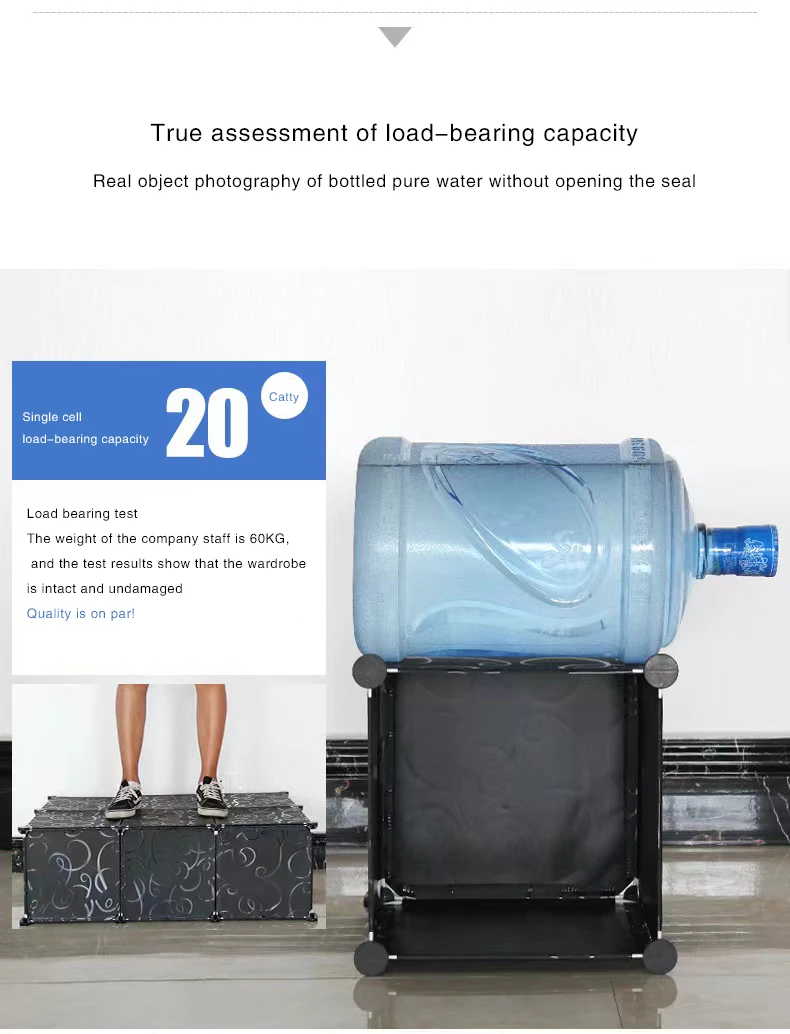 Folding Diy Bedroom Portable Storage Cloth Wardrobe Plastic Designs Girl Cabinet Master Style Online Built Baby Home Furniture - Image 3