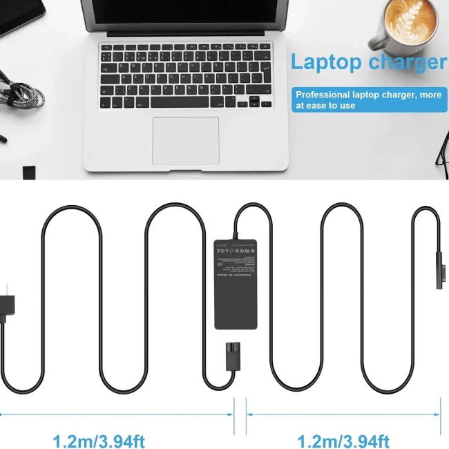 Surface Book 2 charger, 102W power supply for Microsoft Surface Book 2,Surface Pro X Pro 7, 6, 5, 4, 3
