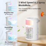 Portable Air Conditioner Fan – 4-in-1 Ice Cooler with Mist & Remote - Image 6