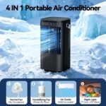Portable Air Conditioners, 4-in-1 Mini Air Conditioner Evaporative - Image 3